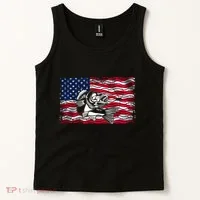Cool Usa Flag With Fish Tank Top thumb 2