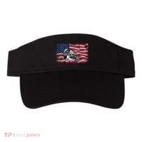 Cool Usa Flag With Fish Visor thumb 0