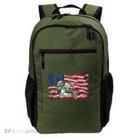Cool Usa Flag With Fish Backpack thumb 0