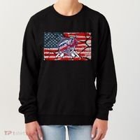 Cool Usa Fishing With Flag Women's Sweatshirt thumb 0