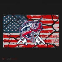 Cool Usa Fishing With Flag Hoodie thumb 2