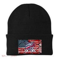 Cool Usa Fishing With Flag Beanie thumb 0