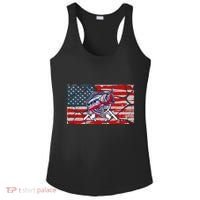 Cool Usa Fishing With Flag Ladies PosiCharge Competitor Racerback Tank thumb 0