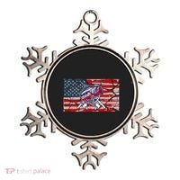 Cool Usa Fishing With Flag Ornament thumb 0