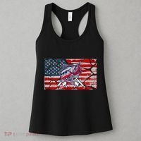Cool Usa Fishing With Flag Women's Tank Top thumb 3