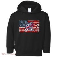 Cool Usa Fishing With Flag Toddler Hoodie thumb 0