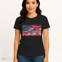 Cool Usa Fishing With Flag Women's T-Shirt thumb 4