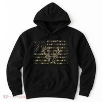 Camo Usa Flag Deer Elk Buck Camoflage Hunting Hunter Hoodie thumb 0