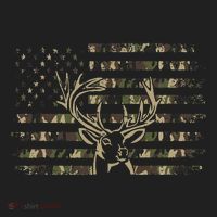 Camo Usa Flag Deer Elk Buck Camoflage Hunting Hunter Beanie thumb 2