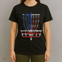 Cool Us Flag Disc Golf Basket Fourth Of July Disc Golfer T-Shirt thumb 4
