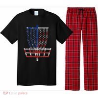 Cool Us Flag Disc Golf Basket Fourth Of July Disc Golfer Pajama Set thumb 0