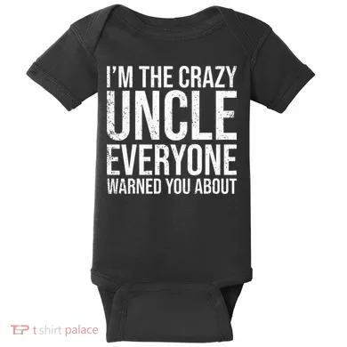 Crazy Uncle Funny Uncle Baby Bodysuit