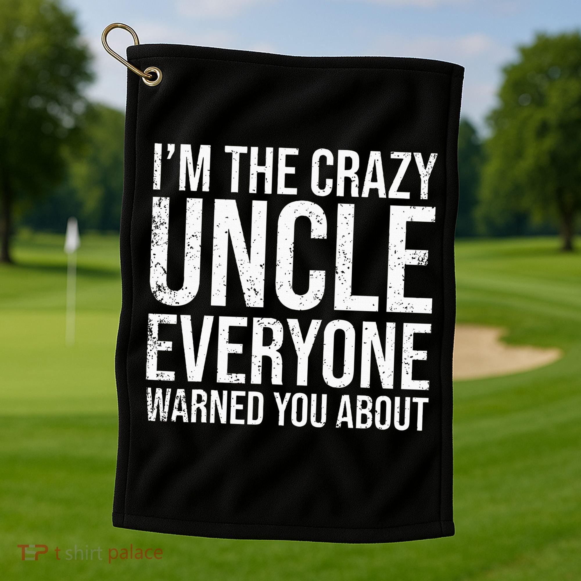 Crazy Uncle Funny Uncle Golf Towel