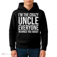 Crazy Uncle Funny Uncle Kids Hoodie thumb 4