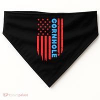Cornhole Us Flag USA-Made Doggie Bandana thumb 0