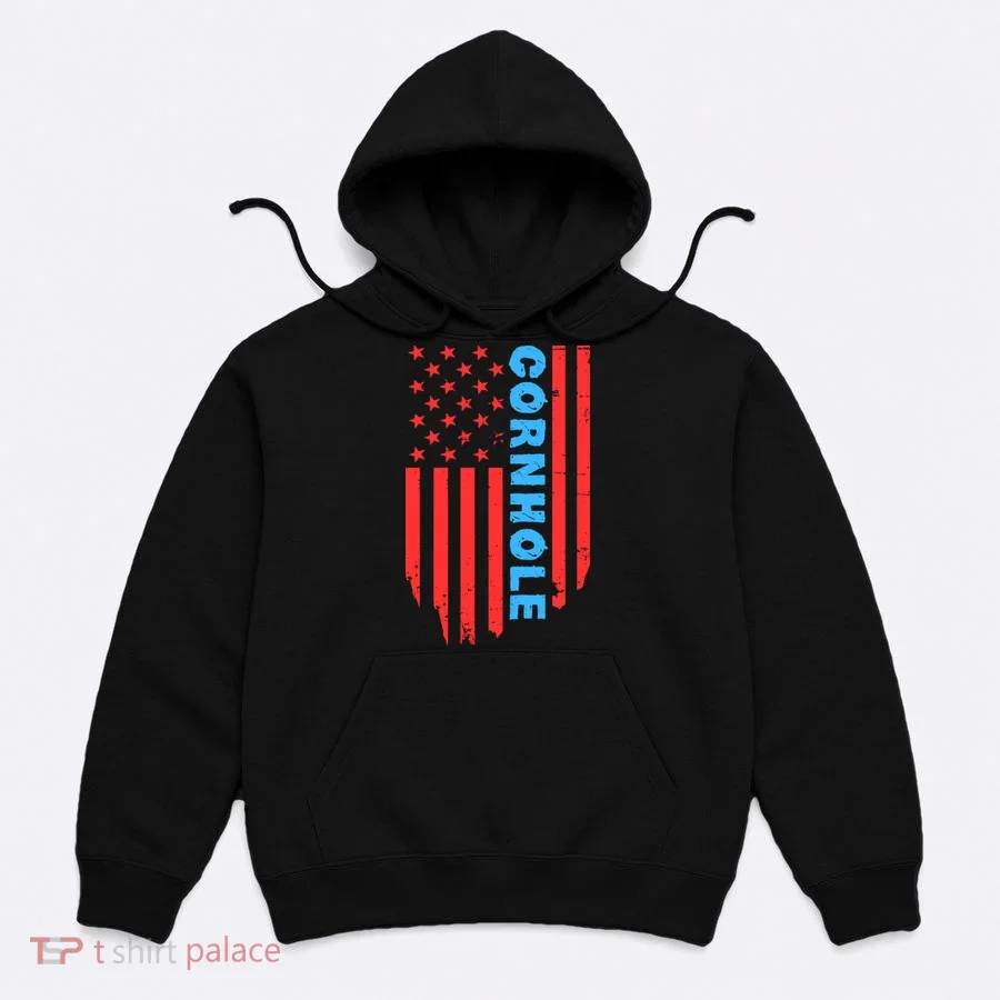 Cornhole Us Flag Hoodie