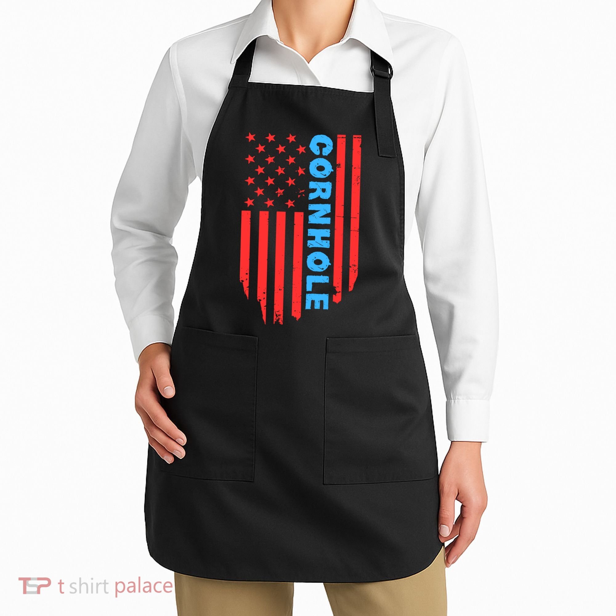 Cornhole Us Flag Apron
