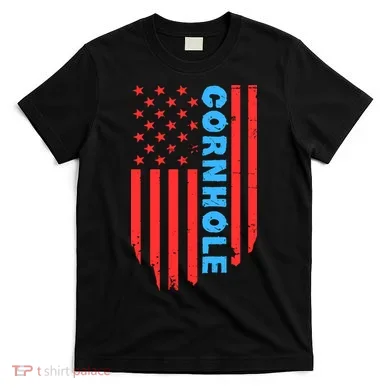 Cornhole Us Flag T-Shirt