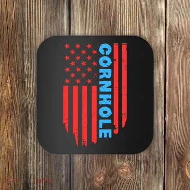 Cornhole Us Flag Coaster