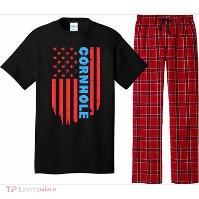 Cornhole Us Flag Pajama Set