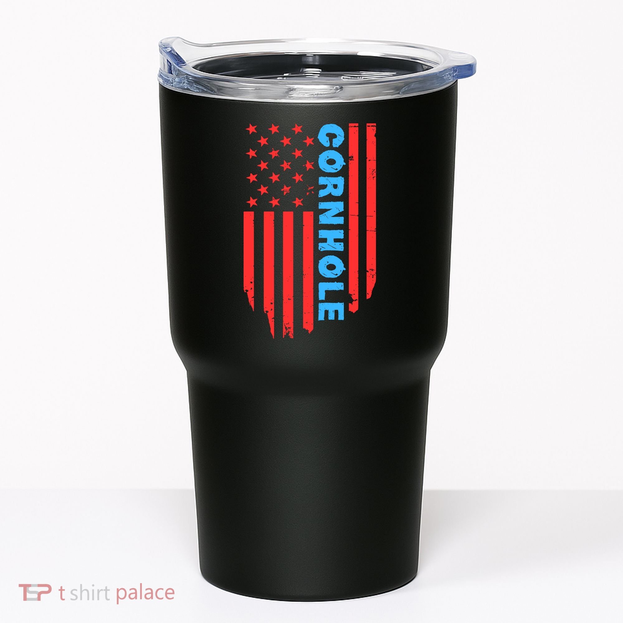 Cornhole Us Flag Tumbler