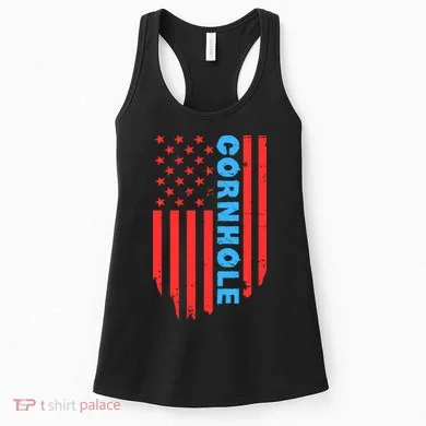 Cornhole Us Flag Women's Tank Top