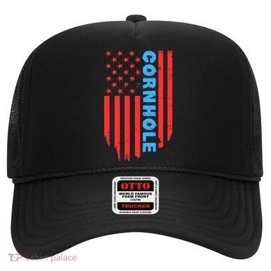 Cornhole Us Flag Hat