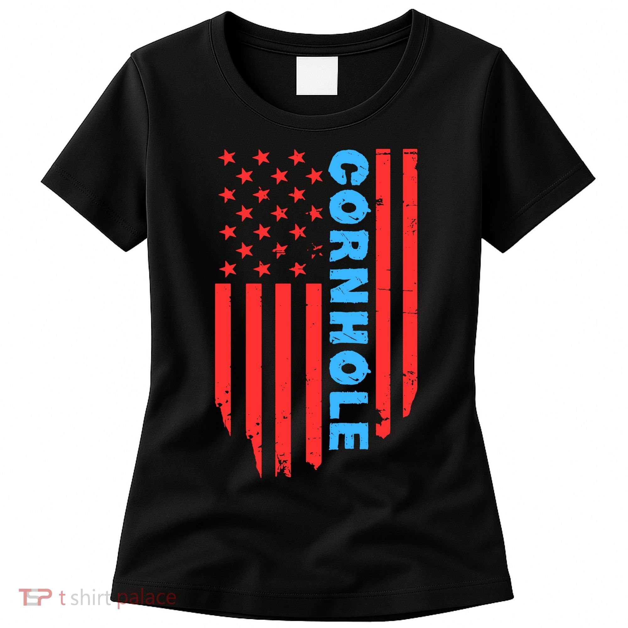 Cornhole Us Flag Women's T-Shirt