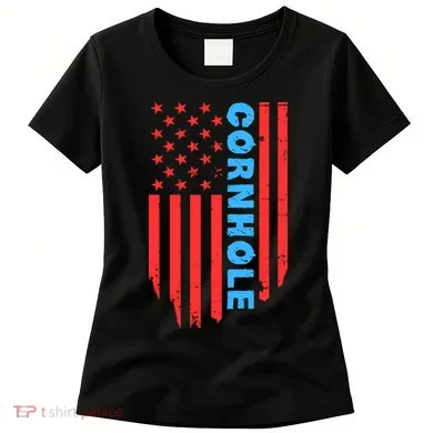 Cornhole Us Flag Women's T-Shirt