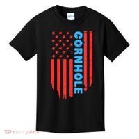 Cornhole Us Flag Kids T-Shirt thumb 0