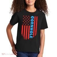 Cornhole Us Flag Kids T-Shirt thumb 2
