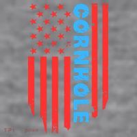 Cornhole Us Flag Women's Racerback Cropped Tank thumb 2