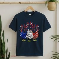 Chicken Usa Flag Patriotic Lover 4th Of July T-Shirt thumb 2