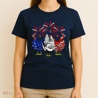 Chicken Usa Flag Patriotic Lover 4th Of July T-Shirt thumb 4