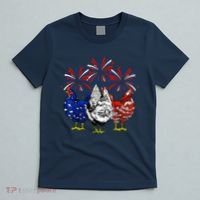 Chicken Usa Flag Patriotic Lover 4th Of July T-Shirt thumb 5
