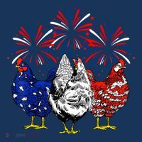 Chicken Usa Flag Patriotic Lover 4th Of July T-Shirt thumb 7