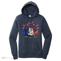 Chicken Usa Flag Patriotic Lover 4th Of July Women's Hoodie thumb 0