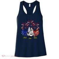 Chicken Usa Flag Patriotic Lover 4th Of July Women's Tank Top thumb 0