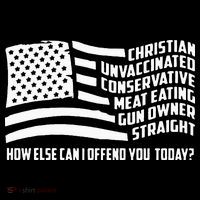 Christian Unvaccinated ... How Else Can I Offend You Today Ornament thumb 1