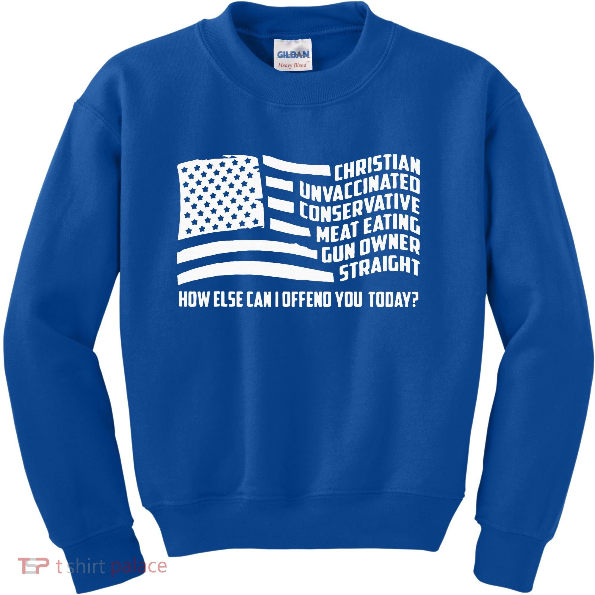 Christian Unvaccinated ... How Else Can I Offend You Today Kids Sweatshirt