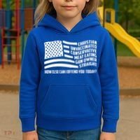 Christian Unvaccinated ... How Else Can I Offend You Today Kids Hoodie thumb 3