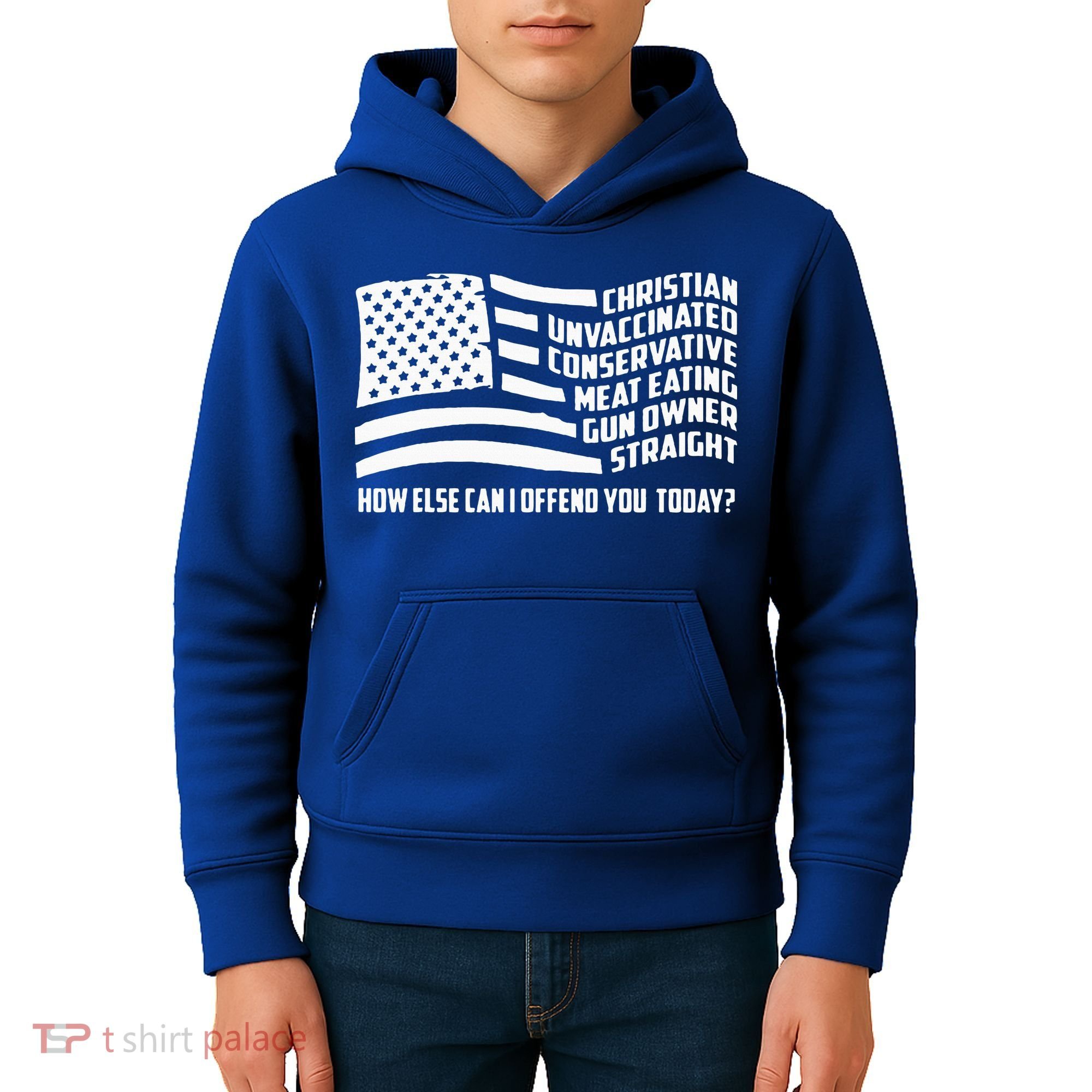 Christian Unvaccinated ... How Else Can I Offend You Today Kids Hoodie