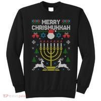 Christmas Ugly Hanukkah Sweater menorah Merry Chrismukkah Sweatshirt thumb 0
