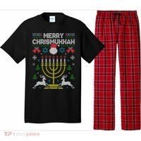 Christmas Ugly Hanukkah Sweater menorah Merry Chrismukkah Pajama Set thumb 0