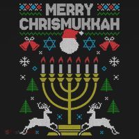 Christmas Ugly Hanukkah Sweater menorah Merry Chrismukkah Women's Tank Top thumb 5