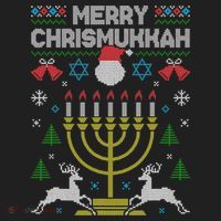 Christmas Ugly Hanukkah Sweater menorah Merry Chrismukkah Hat thumb 2