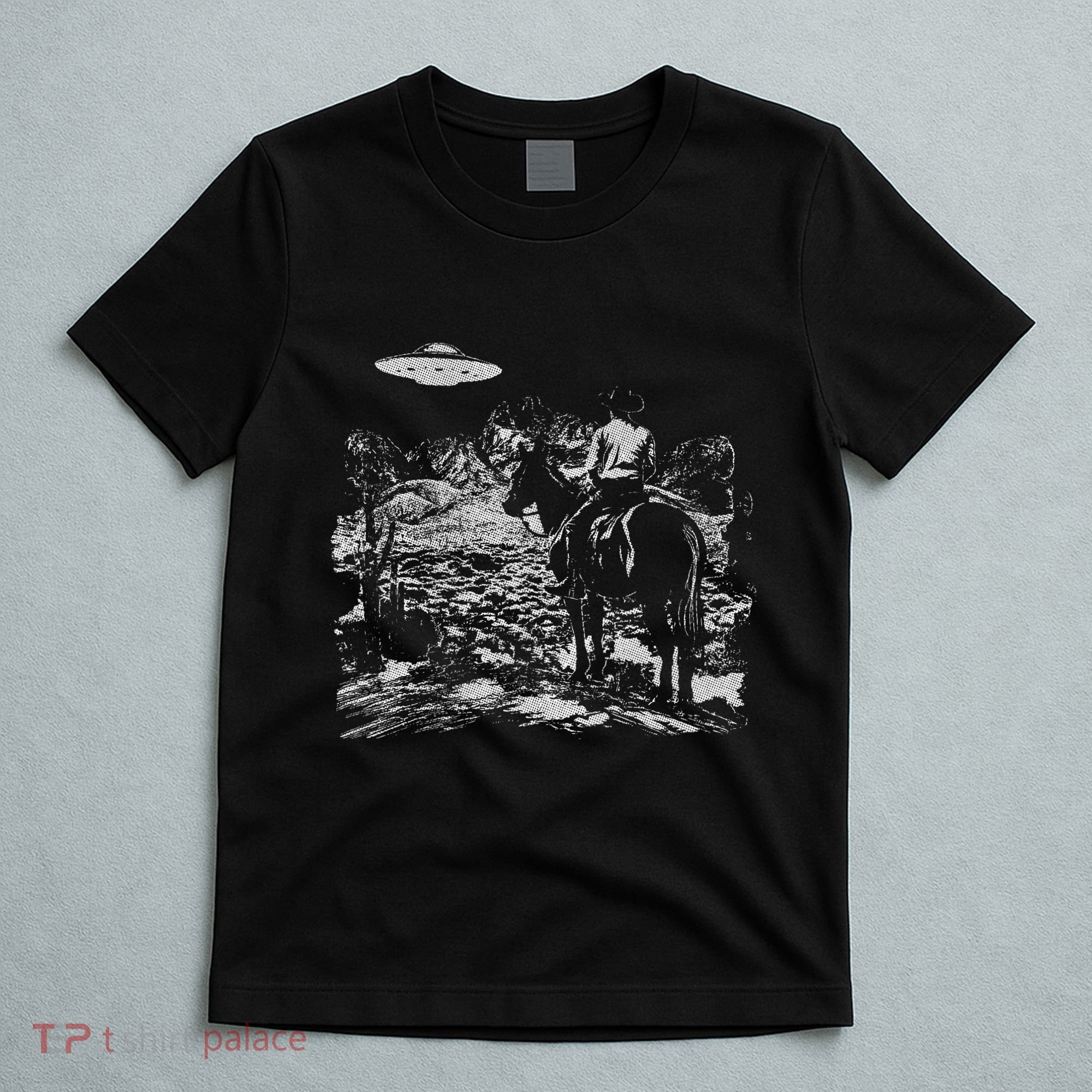 Cowboy Ufo Howdy Partner Cowgirl Western Country T-Shirt