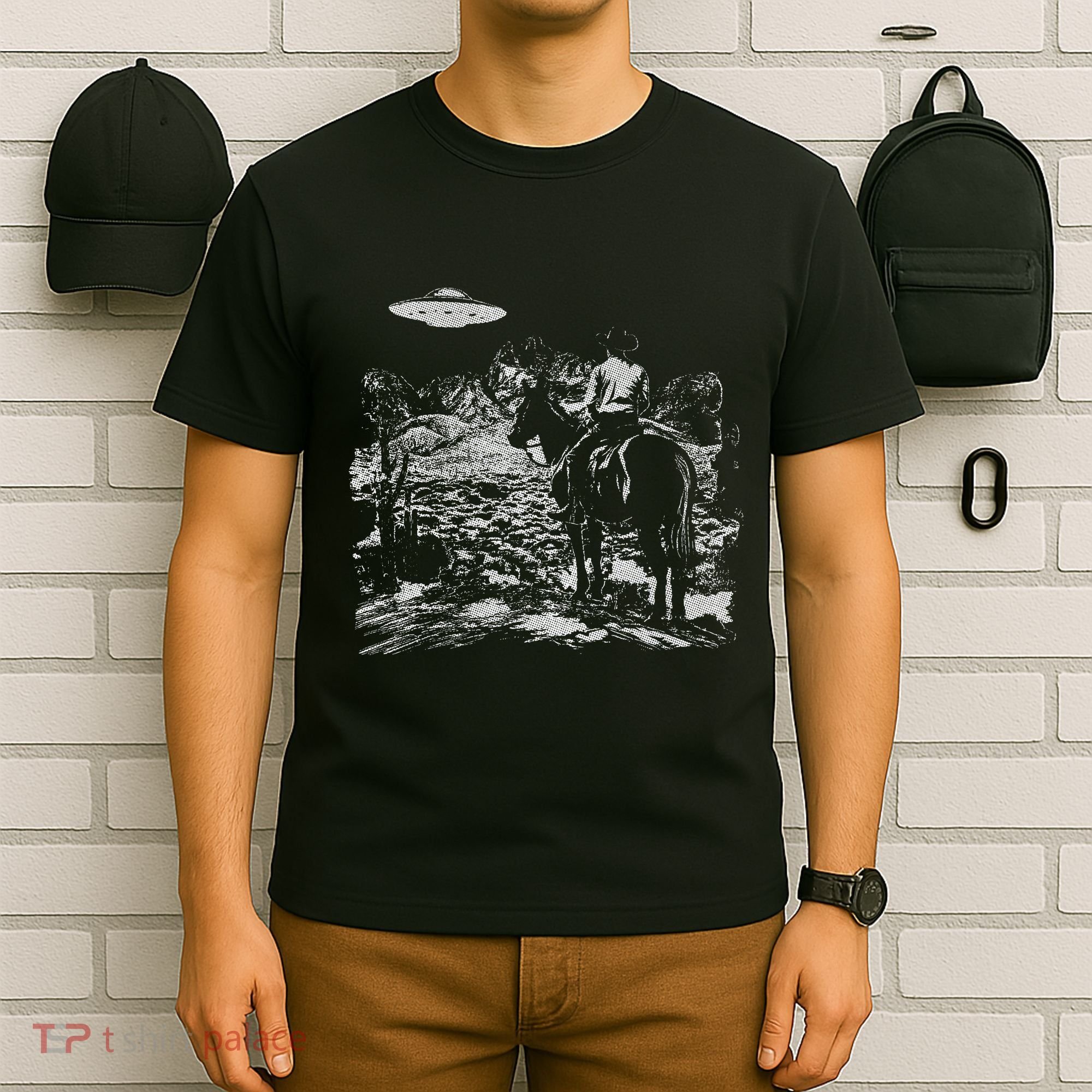 Cowboy Ufo Howdy Partner Cowgirl Western Country T-Shirt