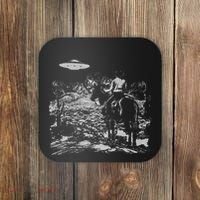 Cowboy Ufo Howdy Partner Cowgirl Western Country Coaster thumb 0