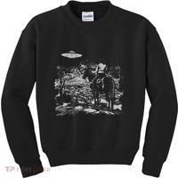Cowboy Ufo Howdy Partner Cowgirl Western Country Kids Sweatshirt thumb 0